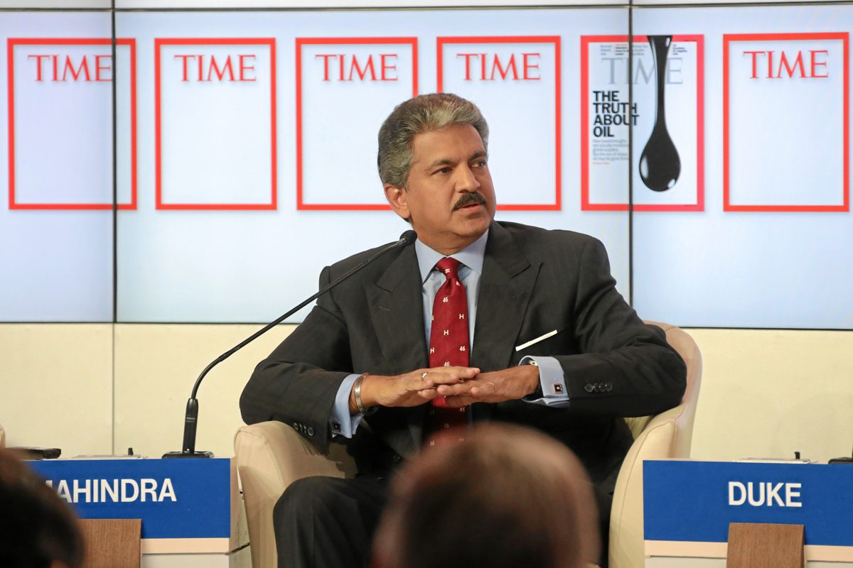 Anand Mahindra at the World Economic Forum in Davos, 2013
