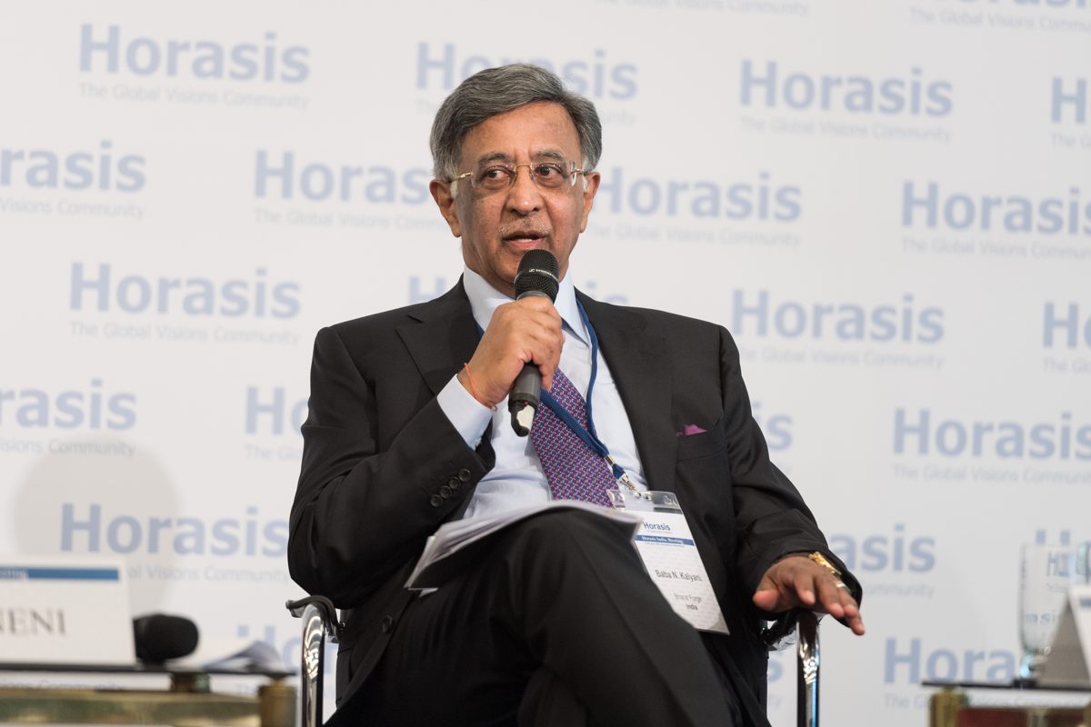 Baba Kalyani at the Horasis India Meeting, Interlaken, 2017