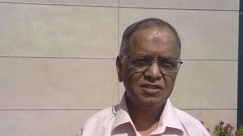 N. R. Narayana Murthy in Ahmedabad, April 2015