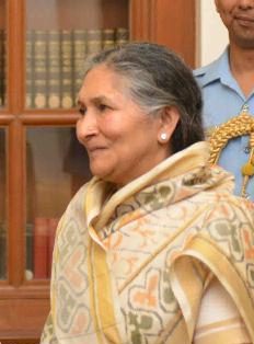 Savitri Jindal at Rashtrapati Bhavan, 2016